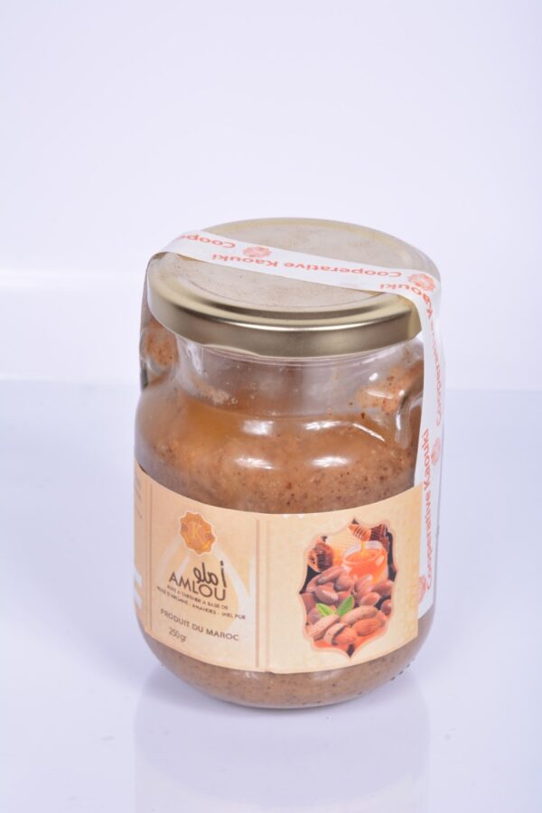 Amlou (Amandes + Huile D’argan + Miel D’oranger) 250 Gr